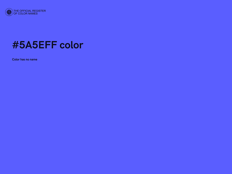 #5A5EFF color image