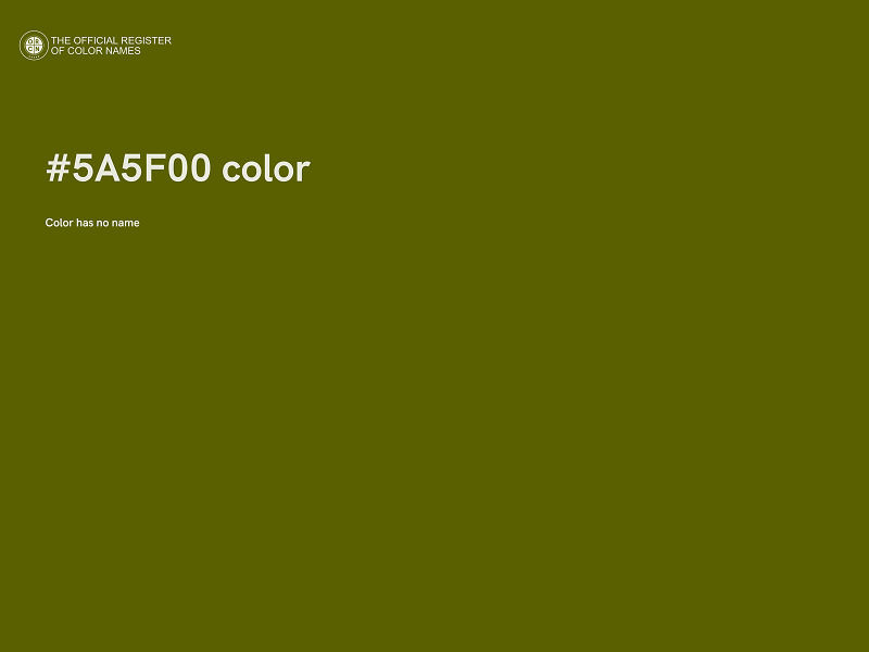 #5A5F00 color image