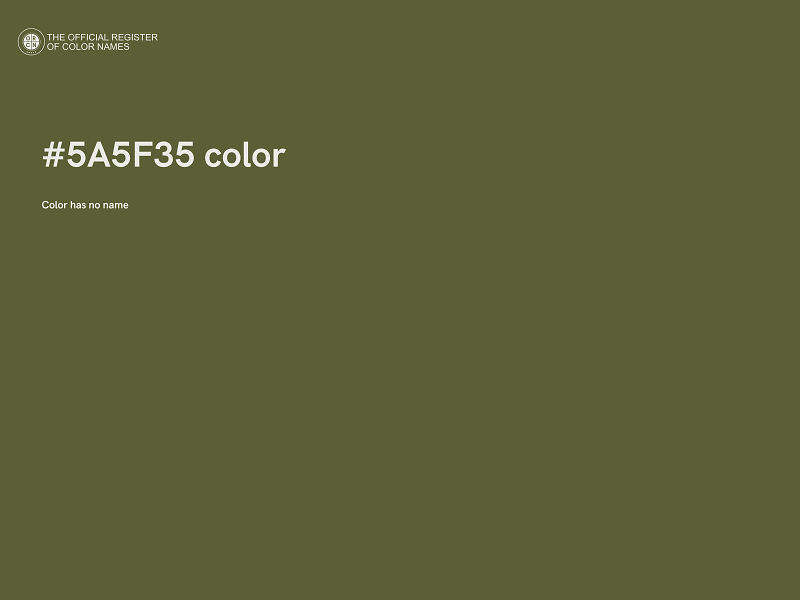 #5A5F35 color image