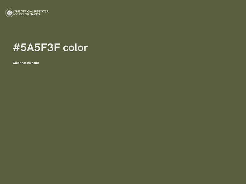 #5A5F3F color image