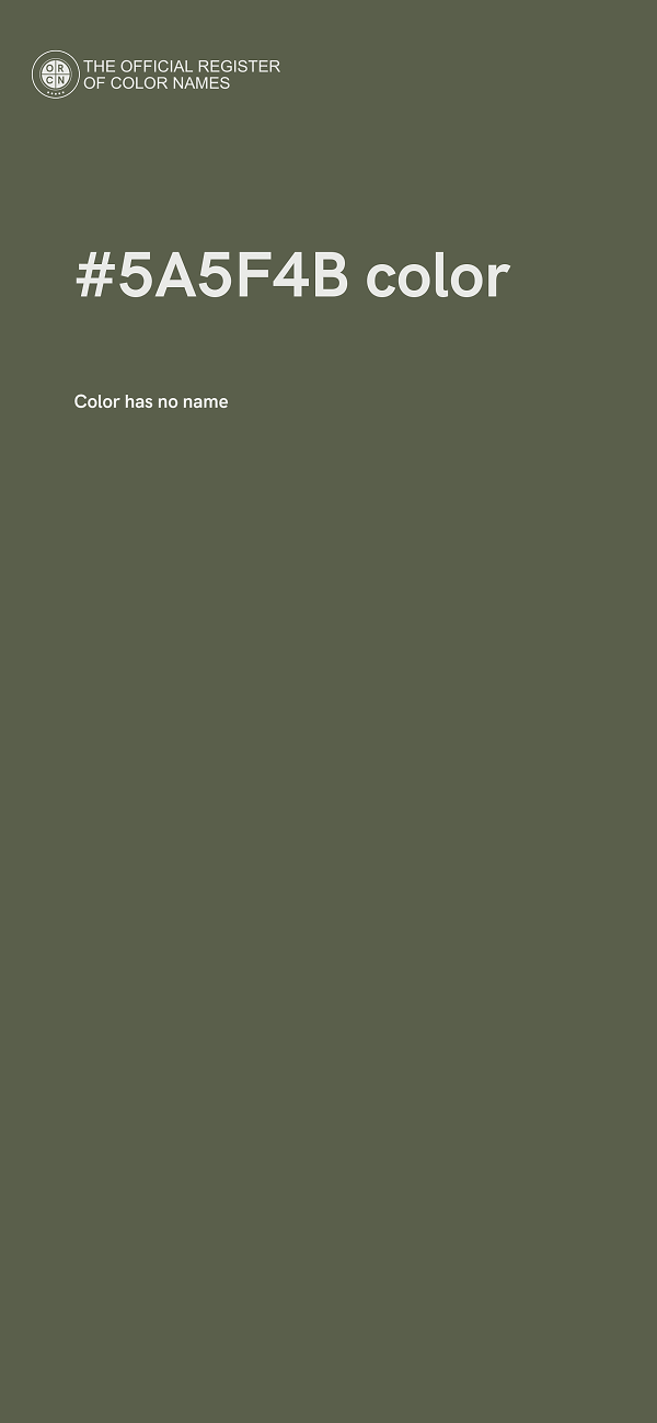 #5A5F4B color image