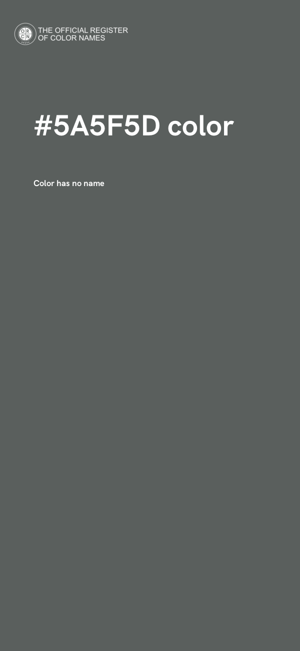 #5A5F5D color image