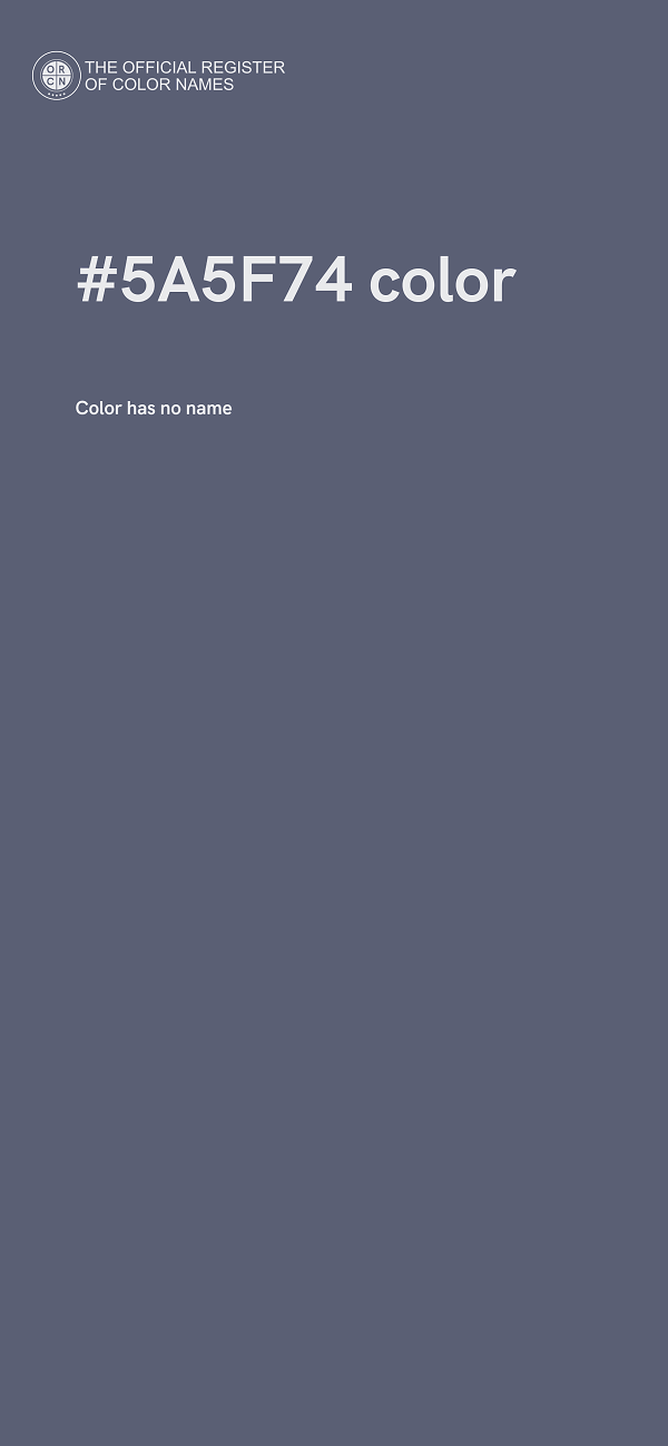 #5A5F74 color image
