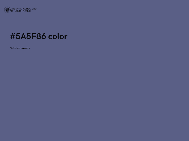 #5A5F86 color image