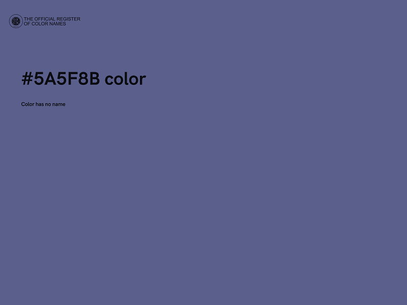 #5A5F8B color image