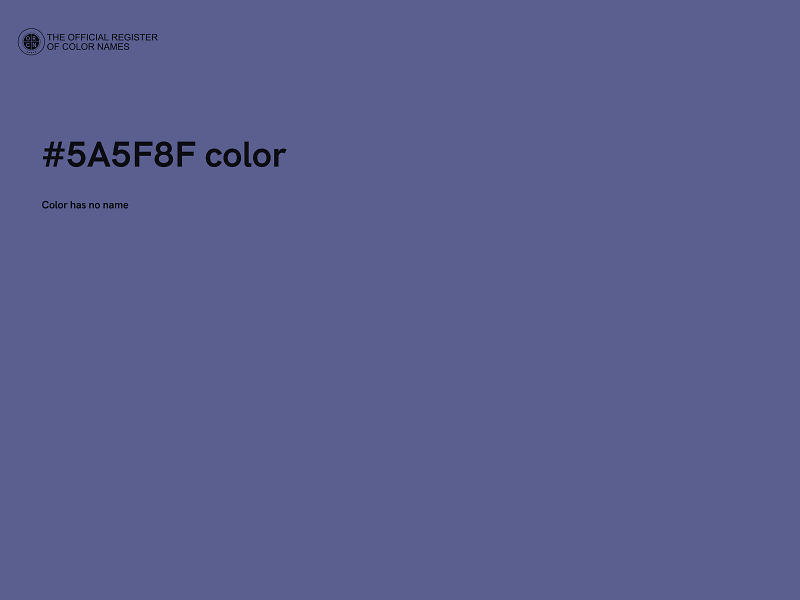 #5A5F8F color image