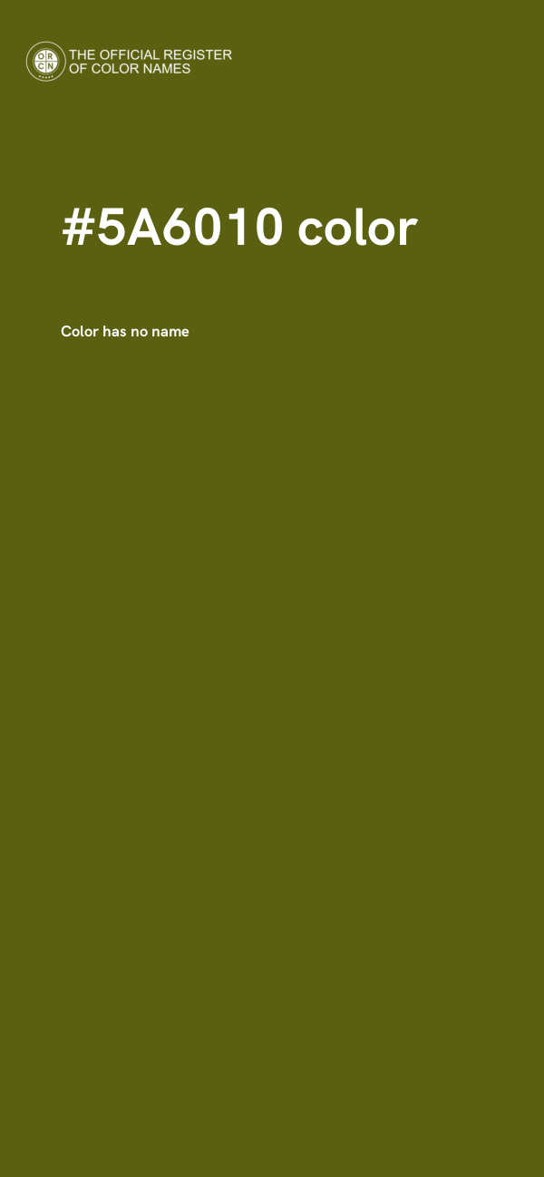 #5A6010 color image
