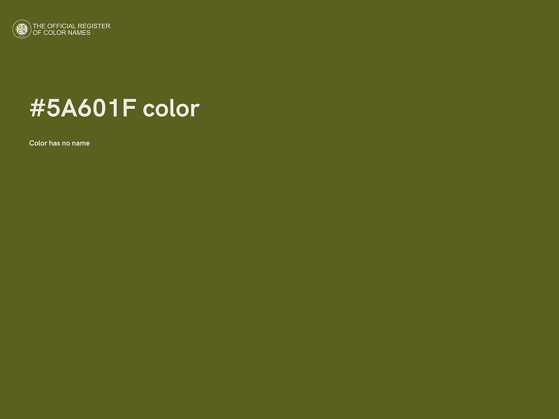 #5A601F color image