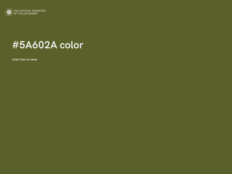 #5A602A color image