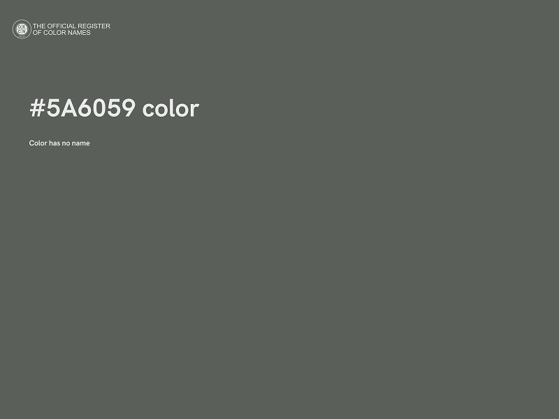 #5A6059 color image