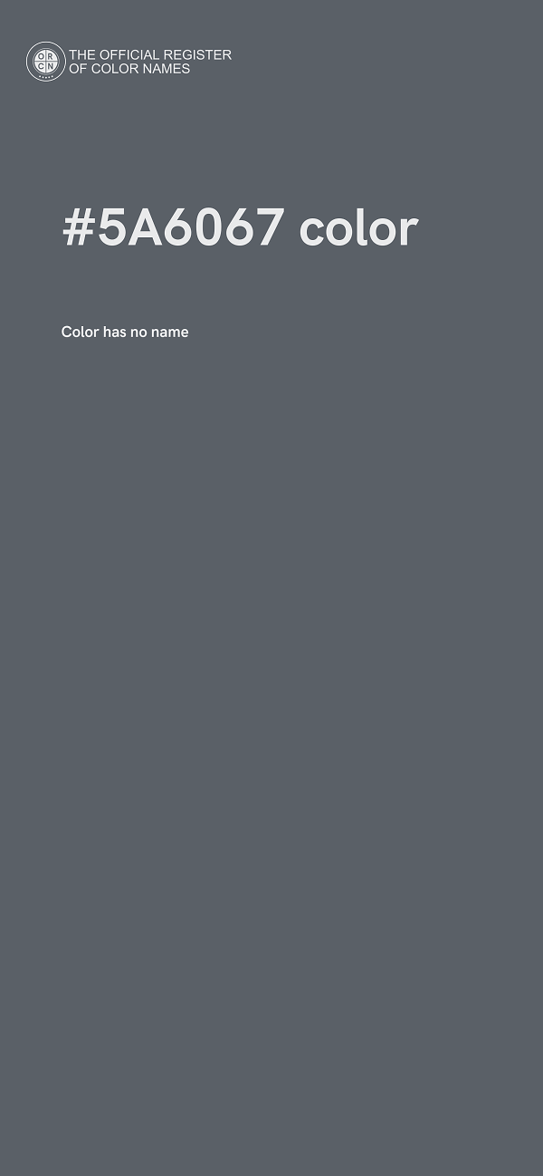 #5A6067 color image