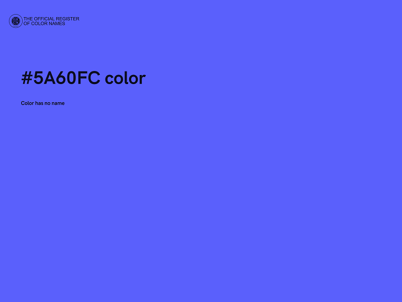 #5A60FC color image