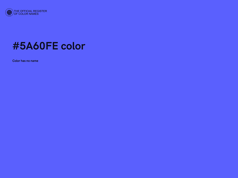 #5A60FE color image