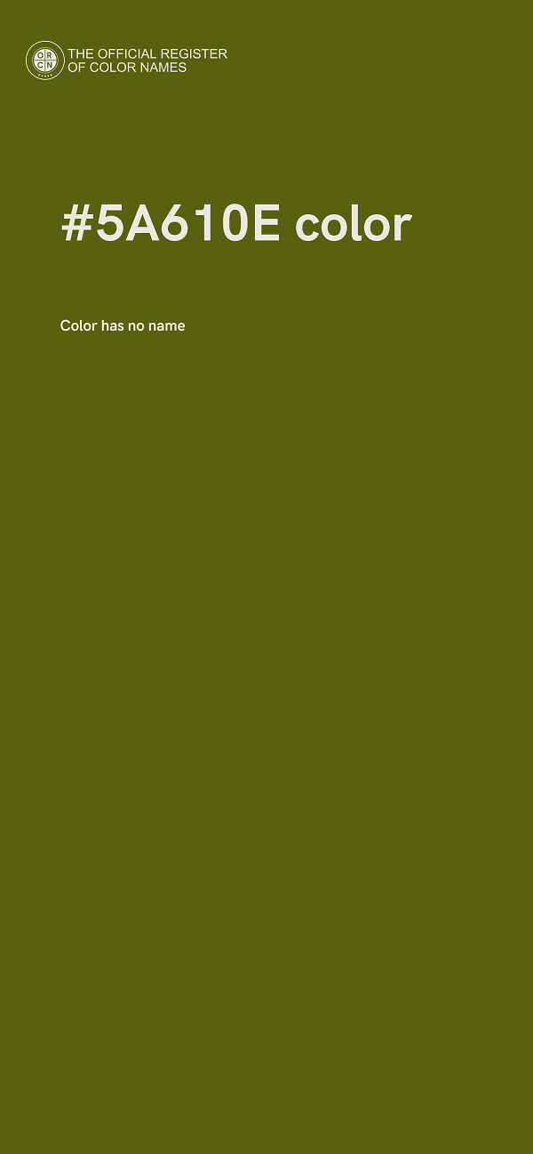 #5A610E color image