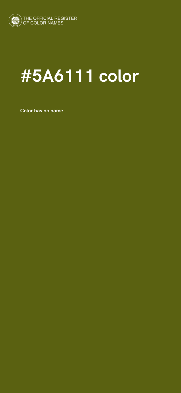 #5A6111 color image