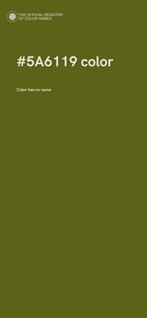 #5A6119 color image
