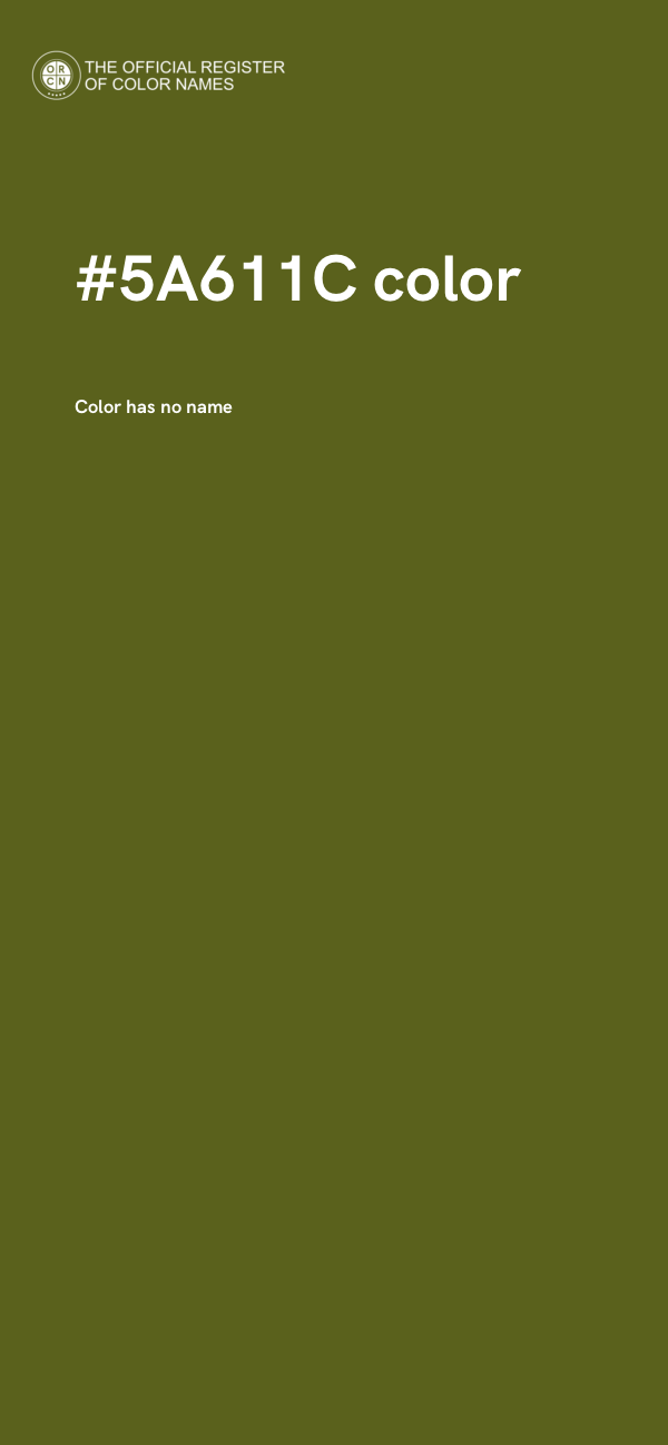 #5A611C color image