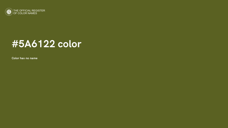 #5A6122 color image