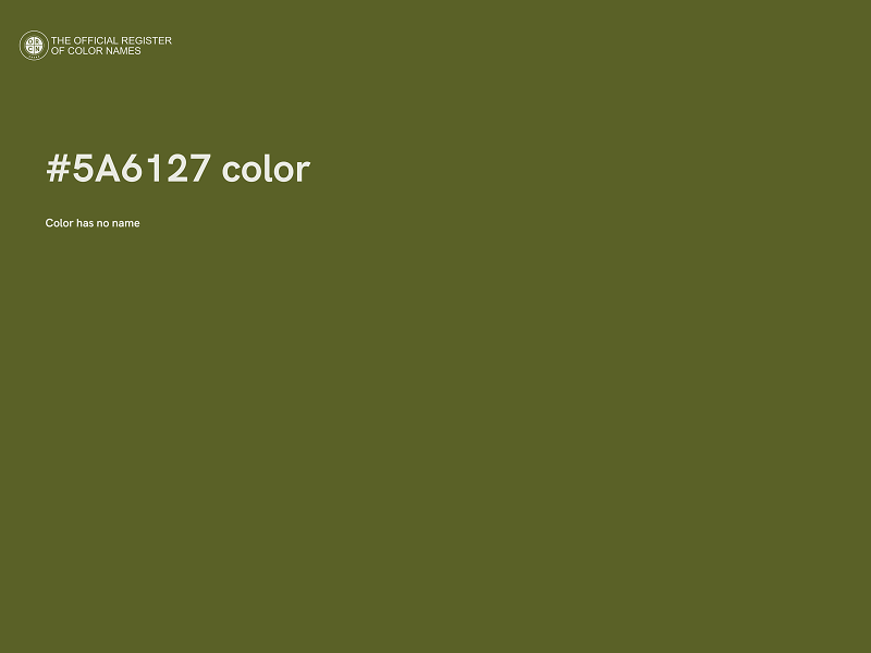 #5A6127 color image