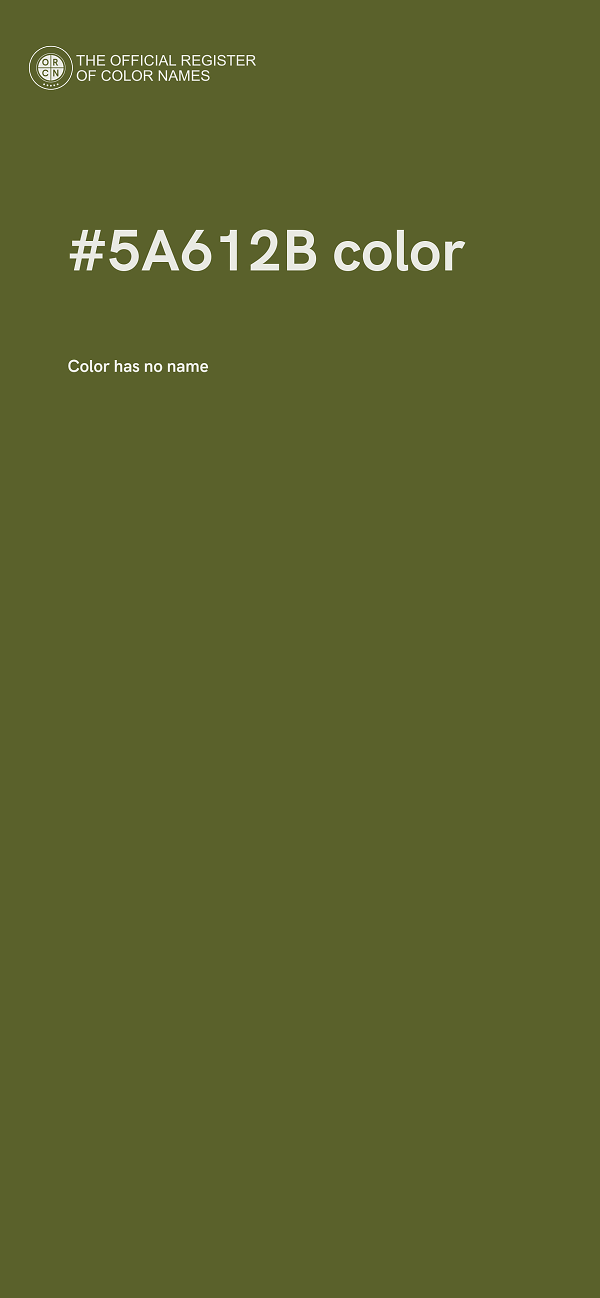 #5A612B color image