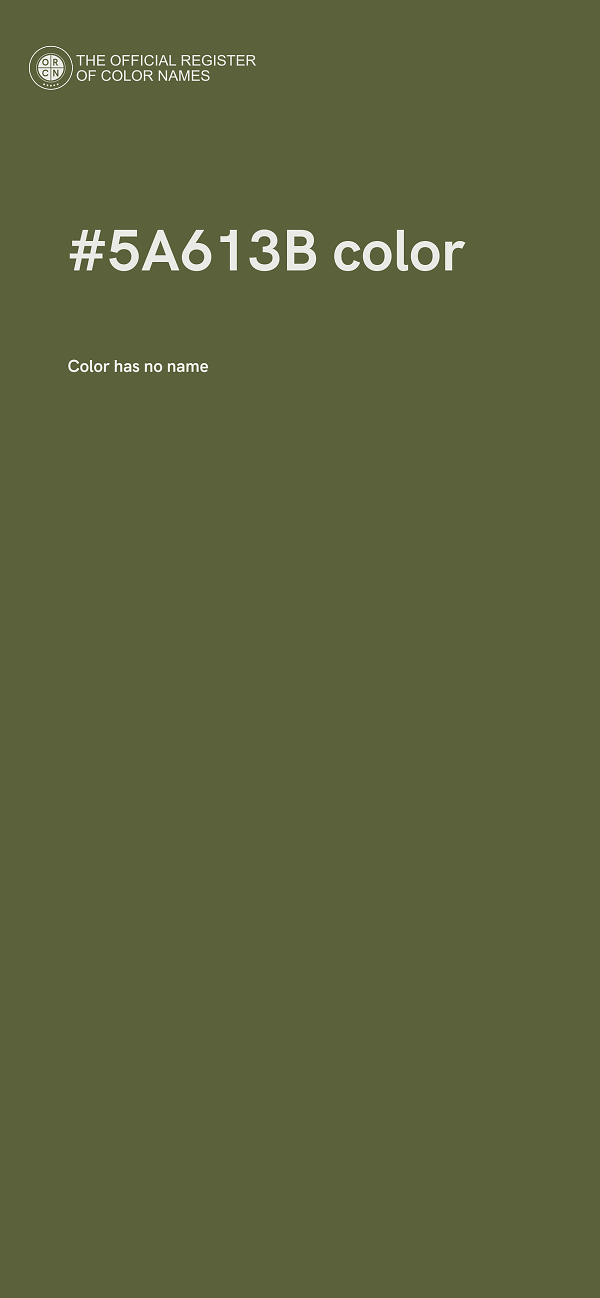 #5A613B color image