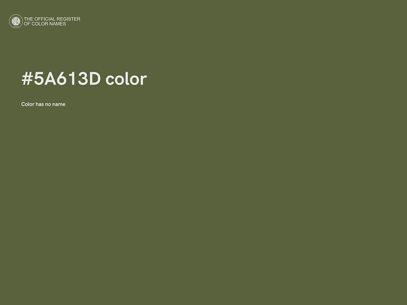 #5A613D color image