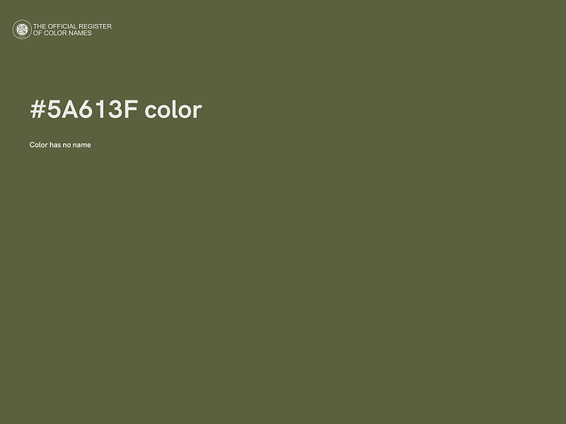 #5A613F color image