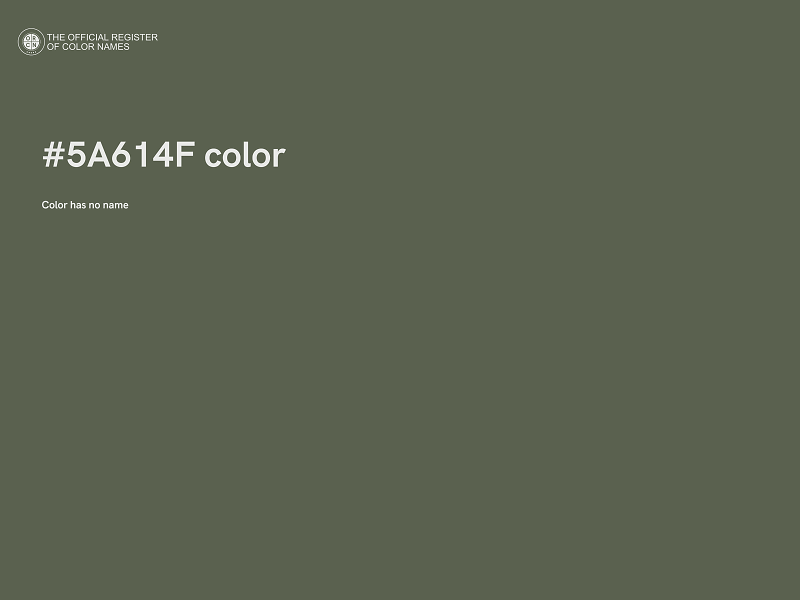 #5A614F color image