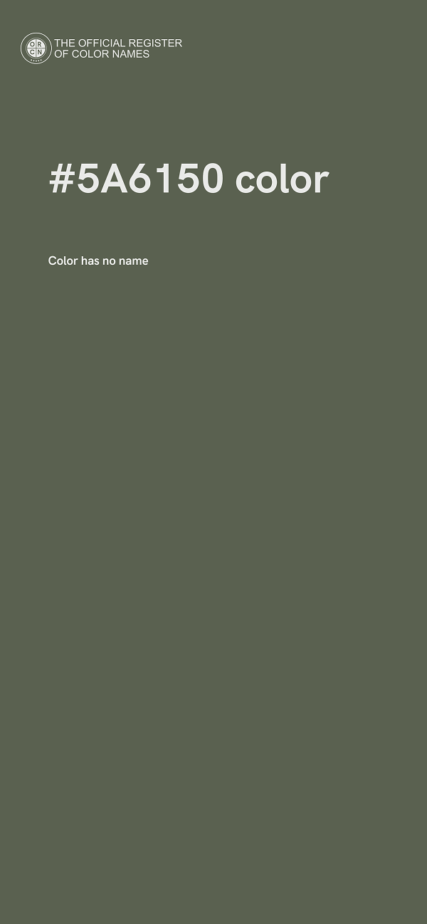 #5A6150 color image