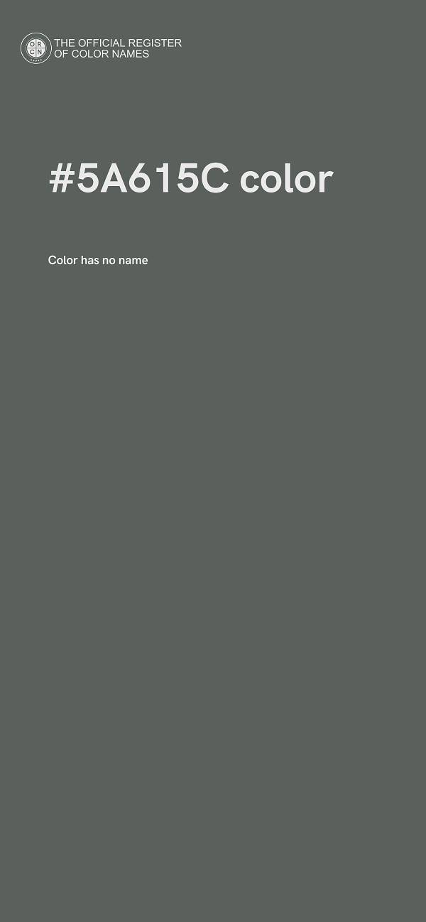 #5A615C color image