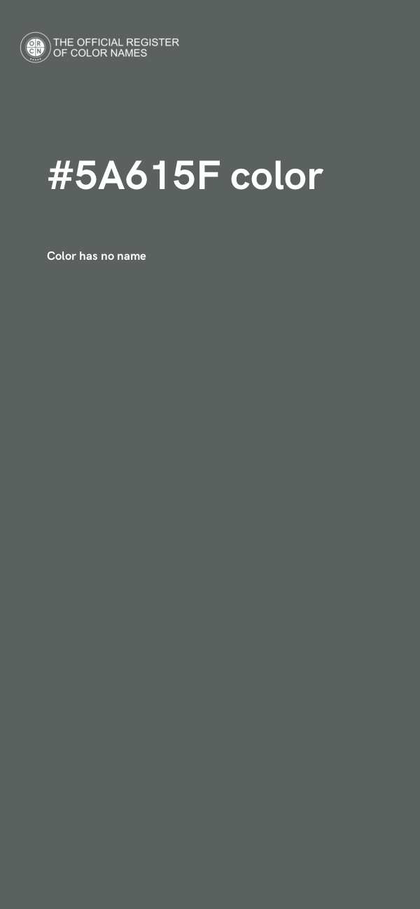 #5A615F color image