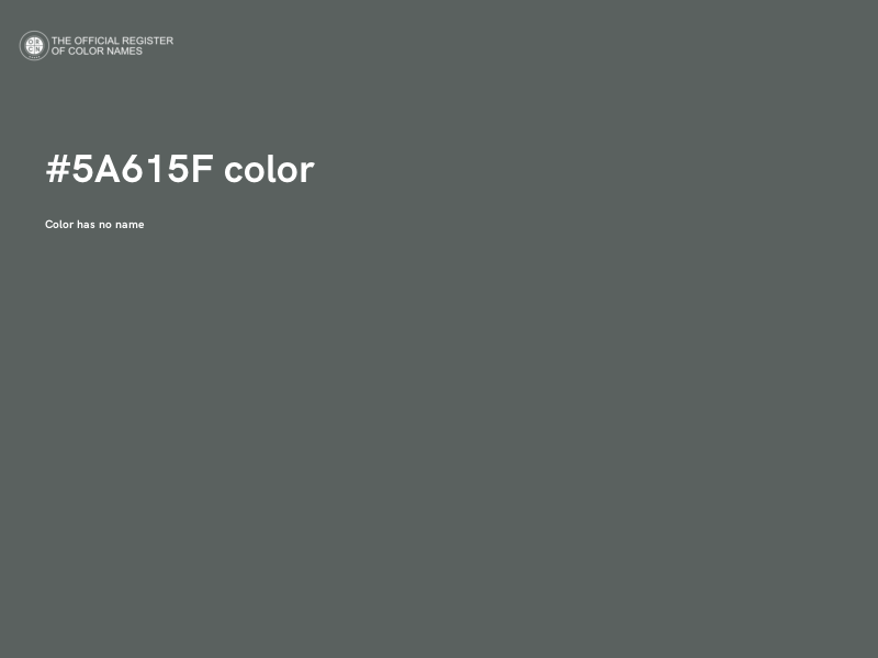 #5A615F color image
