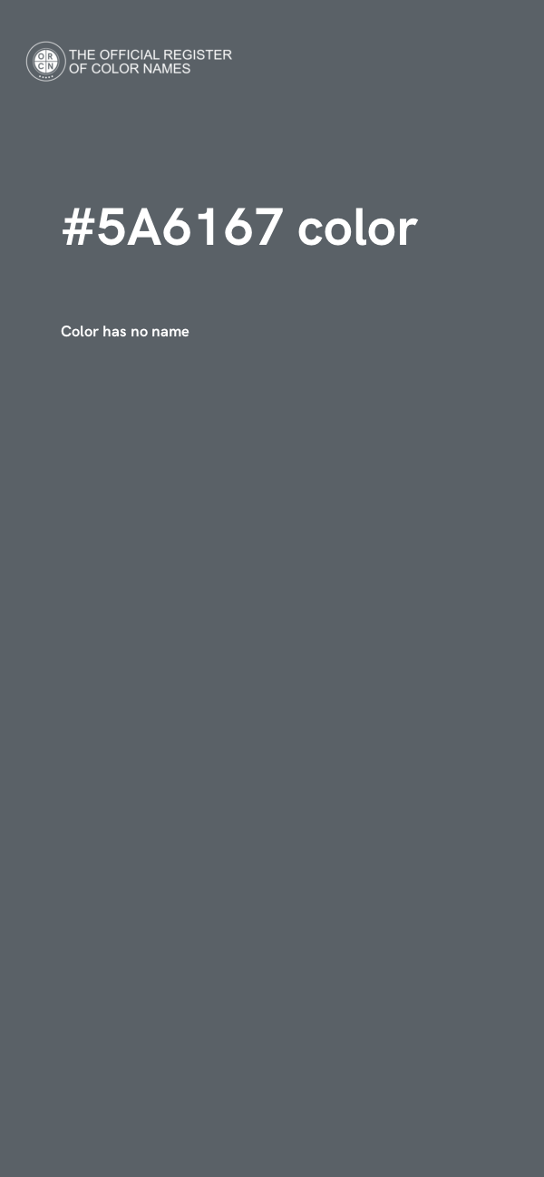#5A6167 color image