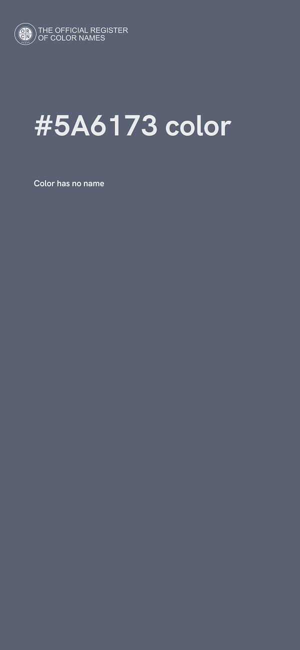 #5A6173 color image