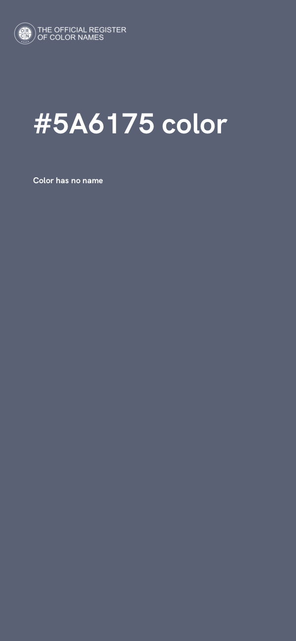 #5A6175 color image