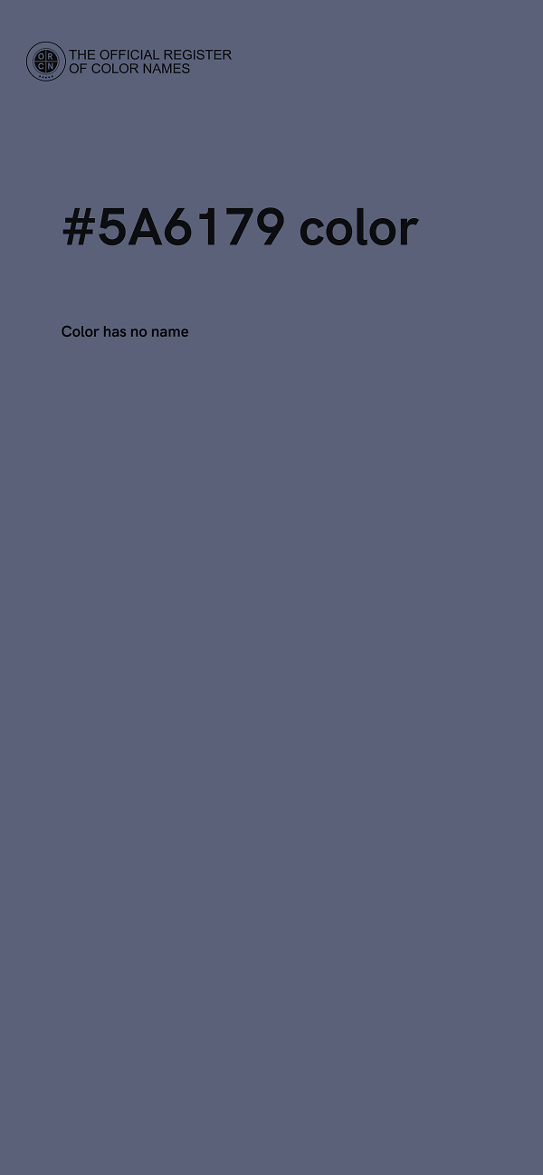 #5A6179 color image