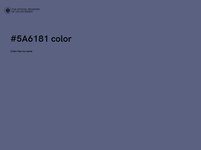 #5A6181 color image