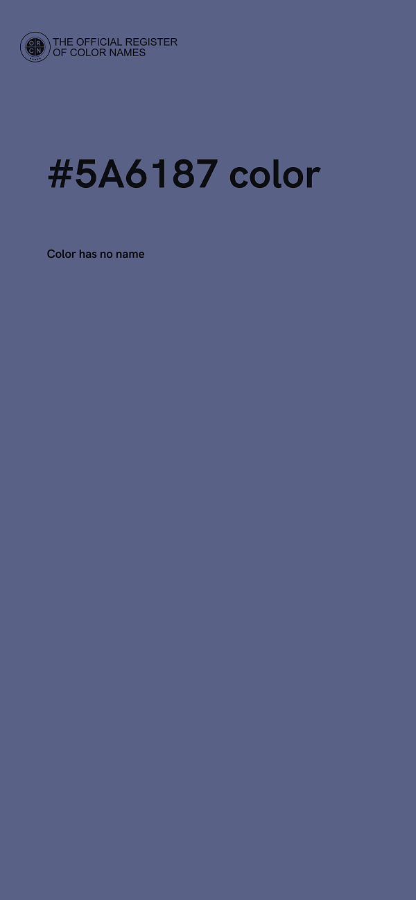 #5A6187 color image