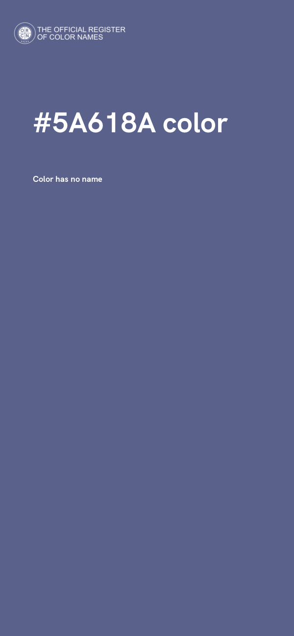 #5A618A color image