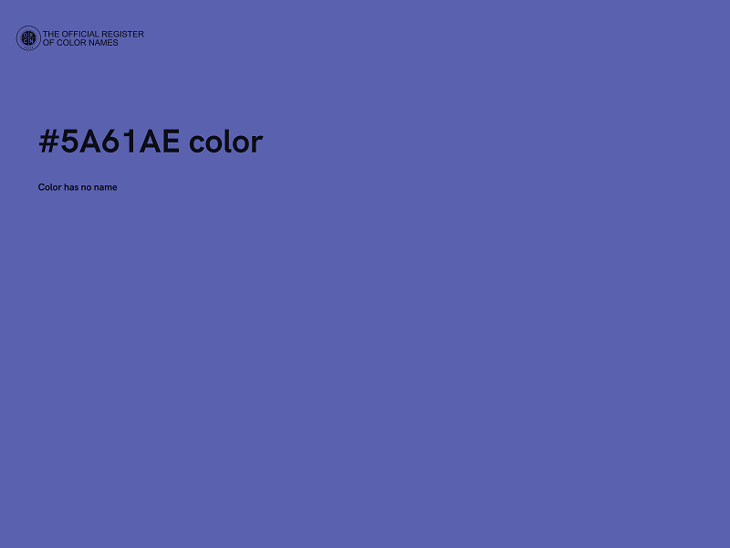 #5A61AE color image