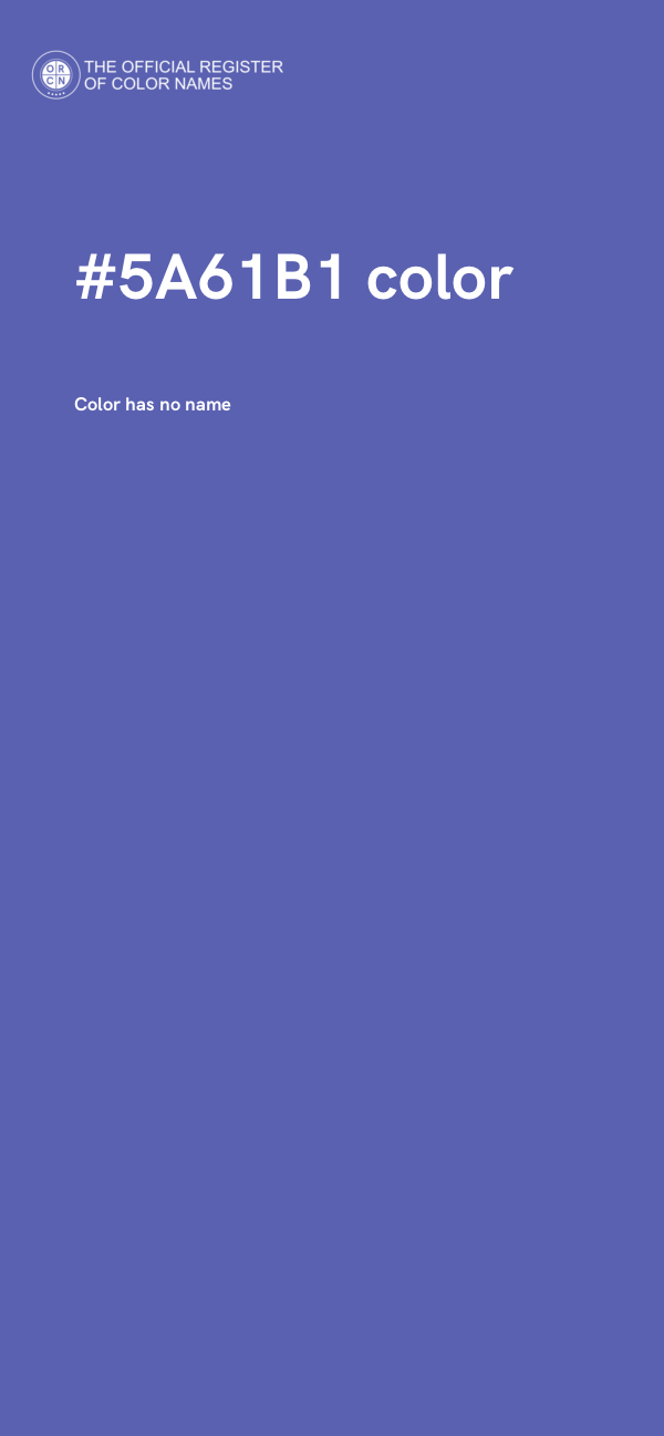 #5A61B1 color image