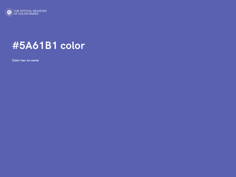 #5A61B1 color image