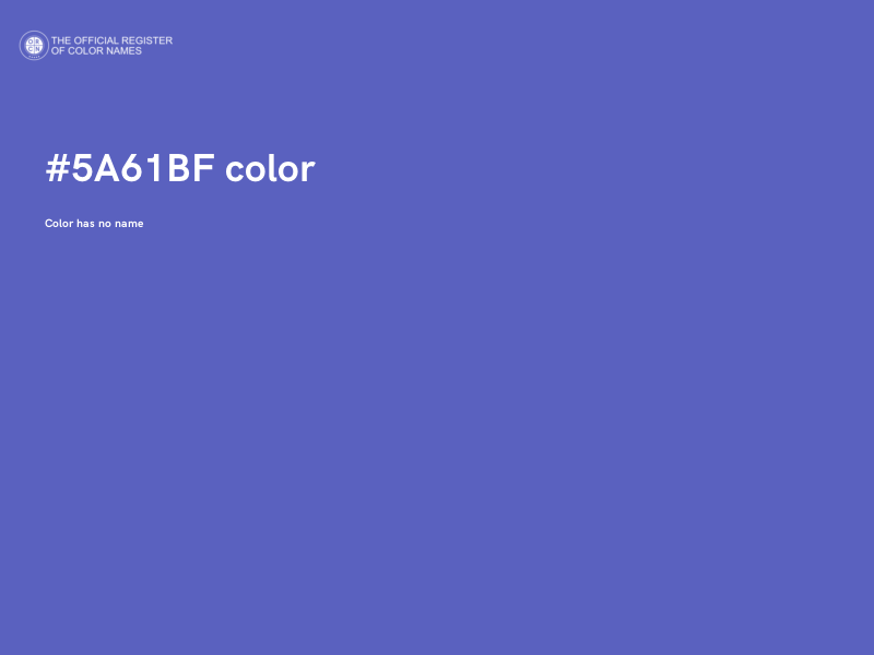 #5A61BF color image
