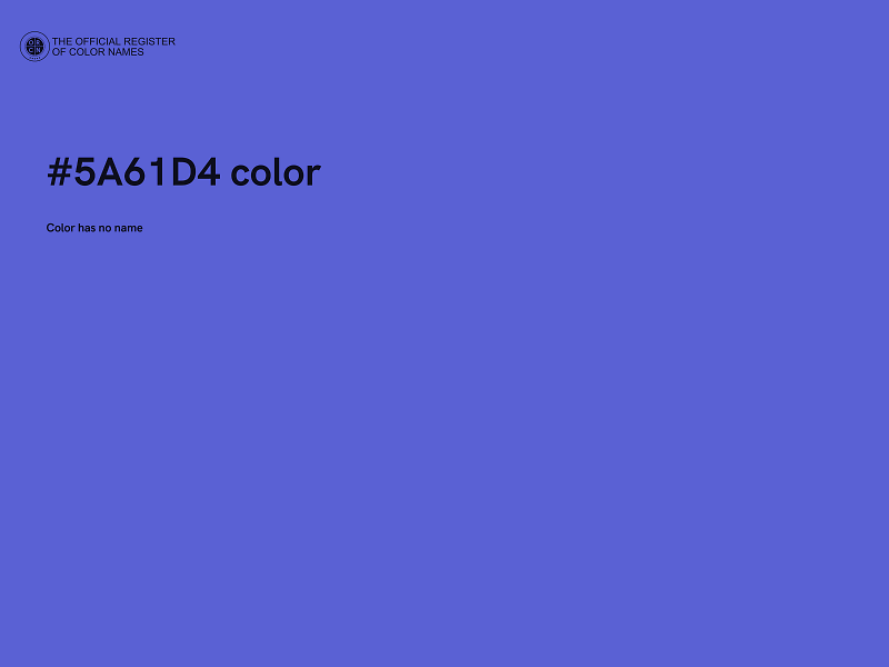 #5A61D4 color image