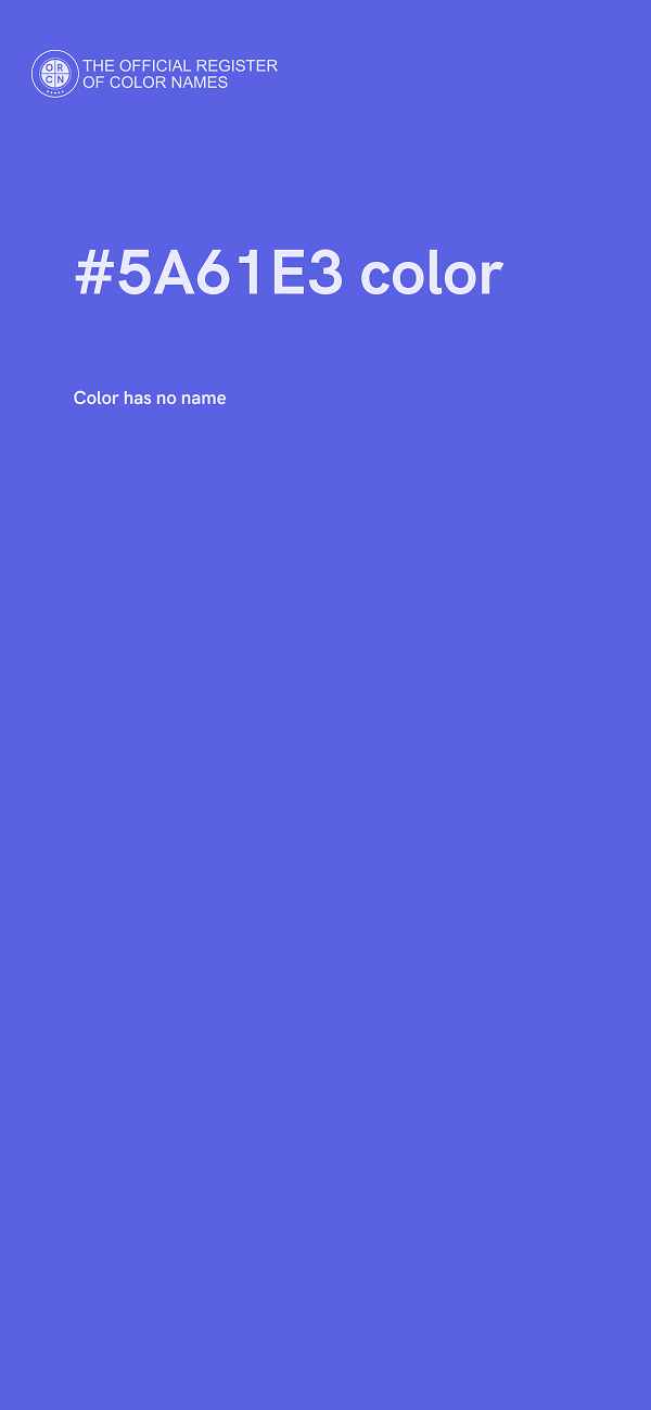 #5A61E3 color image