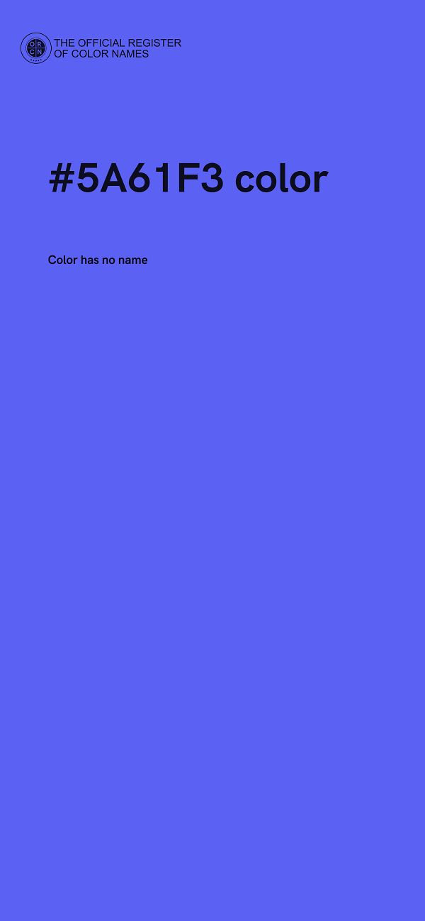 #5A61F3 color image