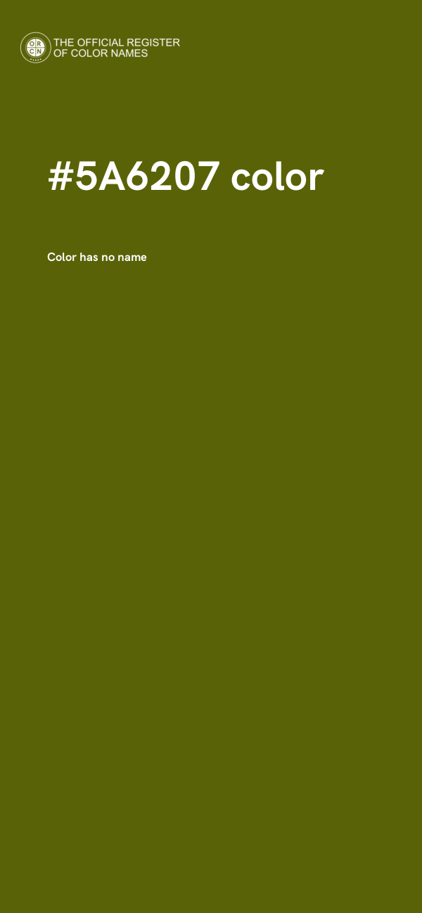 #5A6207 color image