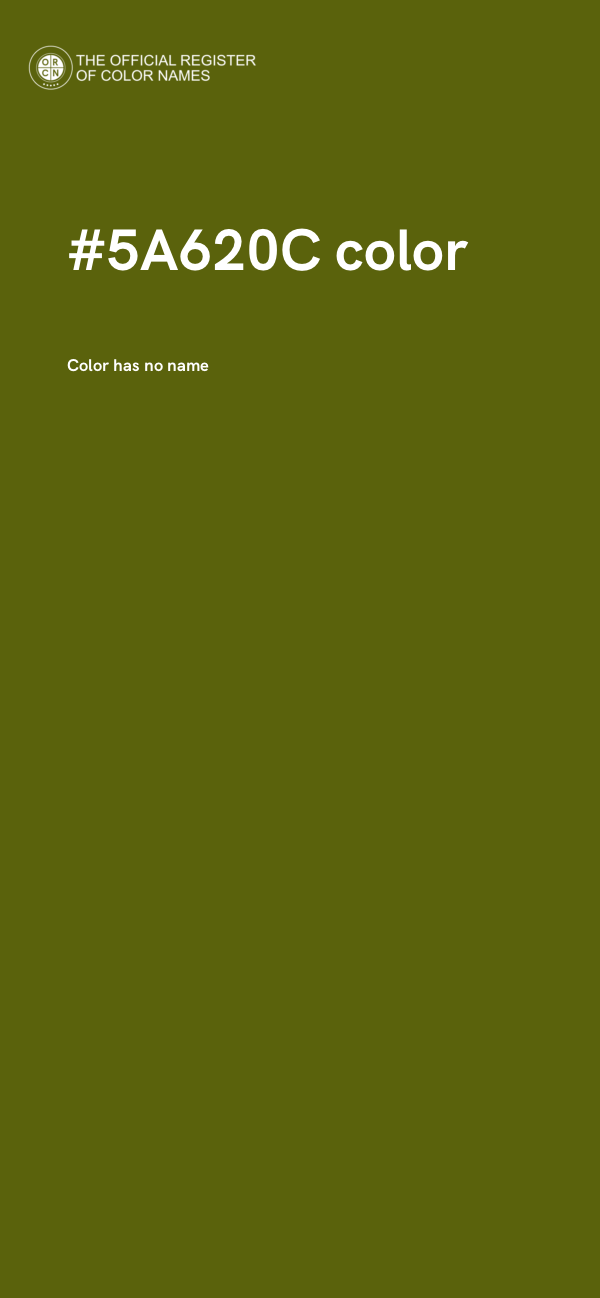 #5A620C color image