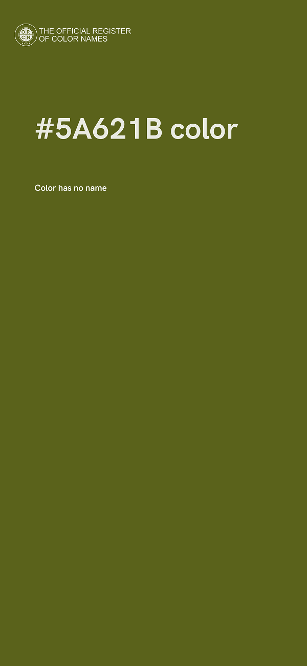 #5A621B color image