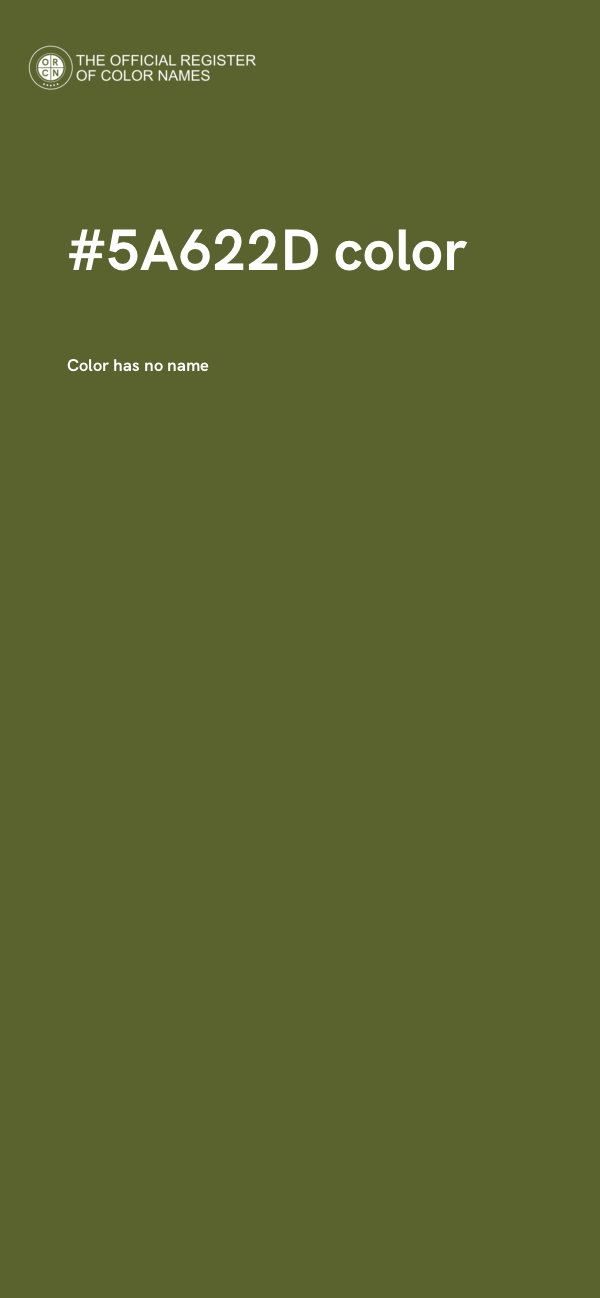 #5A622D color image
